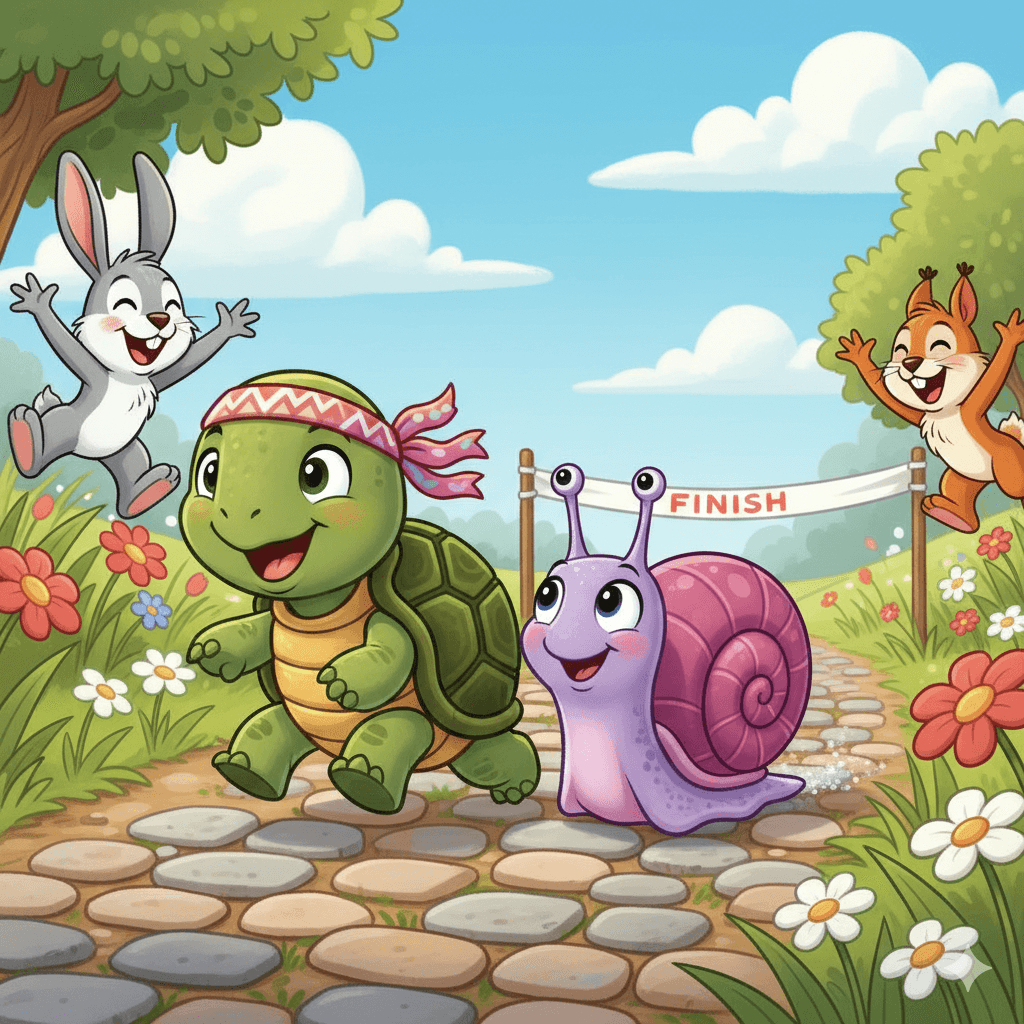 Turtle and Snail’s Slow Race